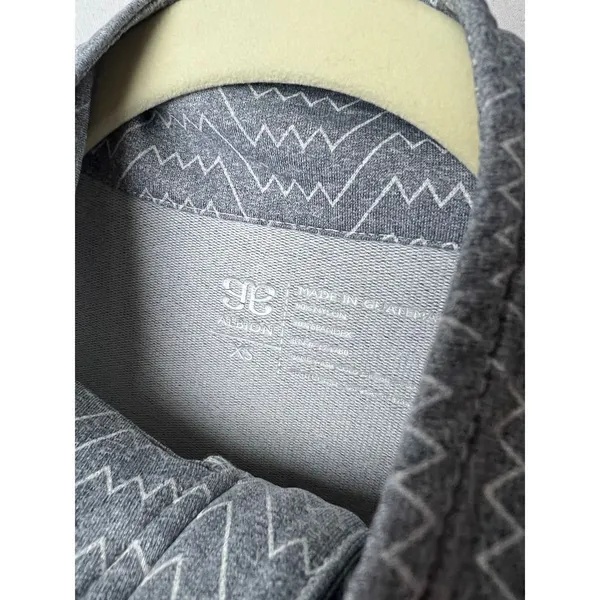 Albion Grey Zig Zag 1/4 Zip Pullover Sz. XS - Image 4
