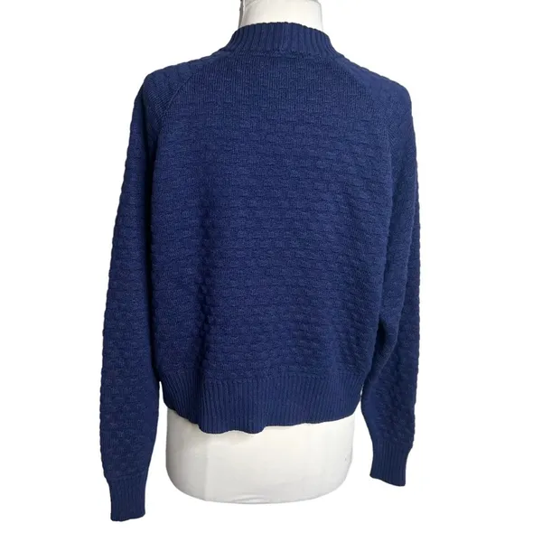 Lululemon Texture Play Crew Sweater‎ Sz XS S night sea blue - Image 3