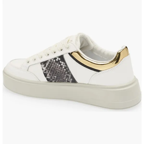 Roberto Cavalli leather White and Gold Women's Sneakers - Image 4