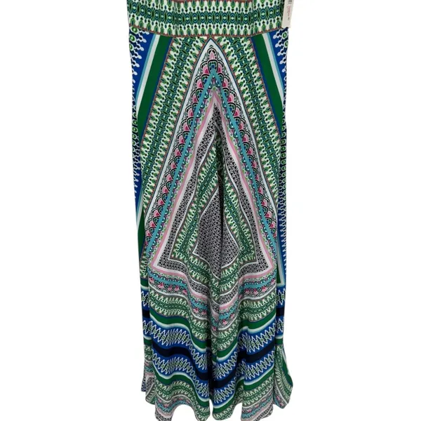 NWT Eliza J Scarf Print Chiffon Maxi Dress‎ Size 2 Vacation Feminine Colorful - Image 11