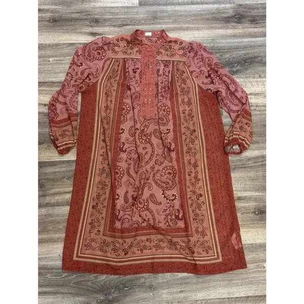 Aritzia Wilfred Handkerchief Print Dress Women’s Large - Image 2
