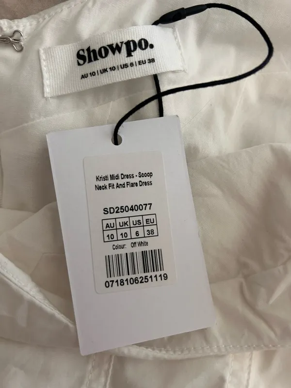 New Showpo Kristi Midi Dress Scoop Neck Fit And Flare Dress Size Small MSRP $89 - Image 6