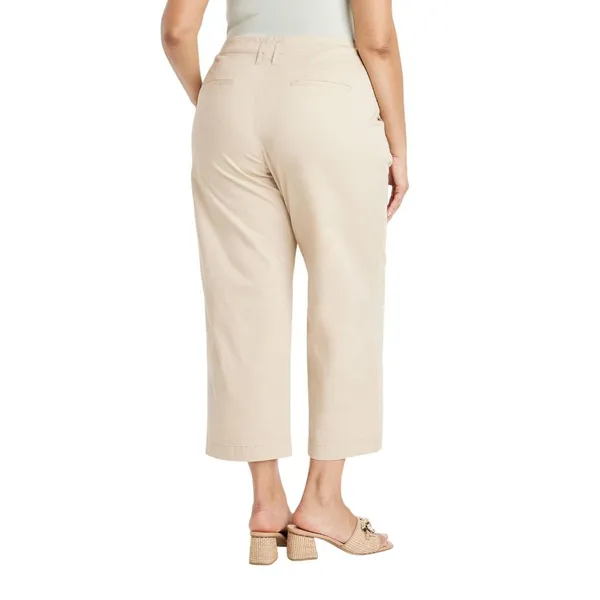 NWT A New Day Womens High-Rise Straight Ankle Chino Pants 89476958 Tan Brown 17 - Image 2