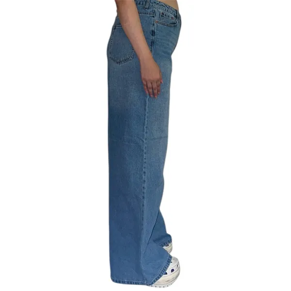 Forever 21 Light Blue High-Rise Wide Leg Jeans - Image 2