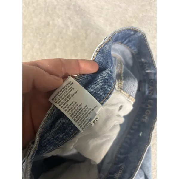 American Eagle Highest Rise 90s Boyfriend Jeans Womens 4 Reg Blue‎ Distressed - Image 8