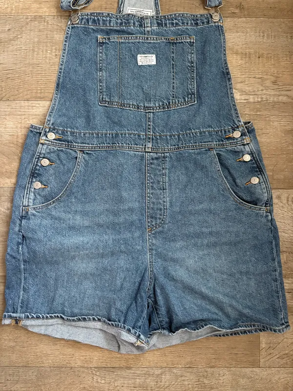 NWOT Levi's Women's Vintage Shortalls in Medium Wash Sz XL - Image 5