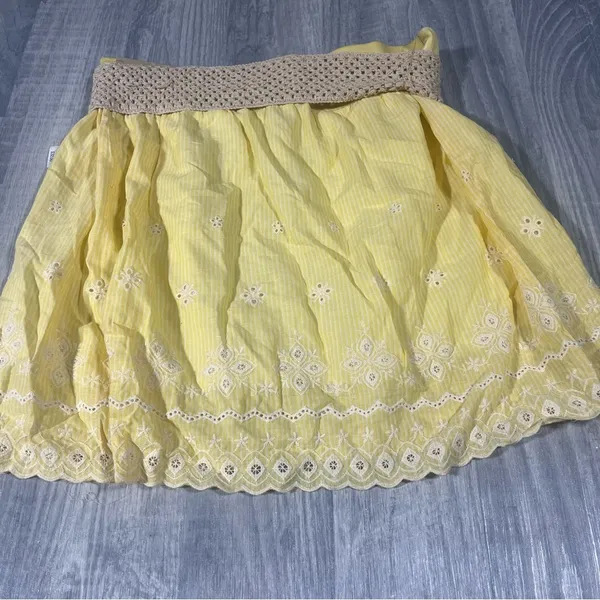 Maurice’s Yellow Embroidered Women's Skirt; XL; NEW - Image 10