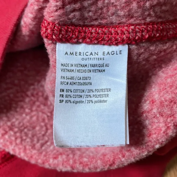 American Eagle Sweater Womens Small Red Logo Pullover Sweatshirt Crewneck Ladies - Image 11