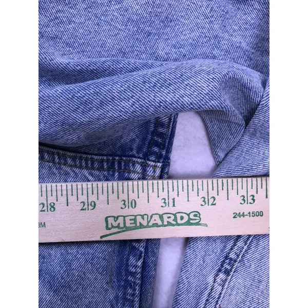 H&M‎ &Denim Trucker Jacket Women 3XL Blue Acid Wash Oversized Jean Coat - Image 6