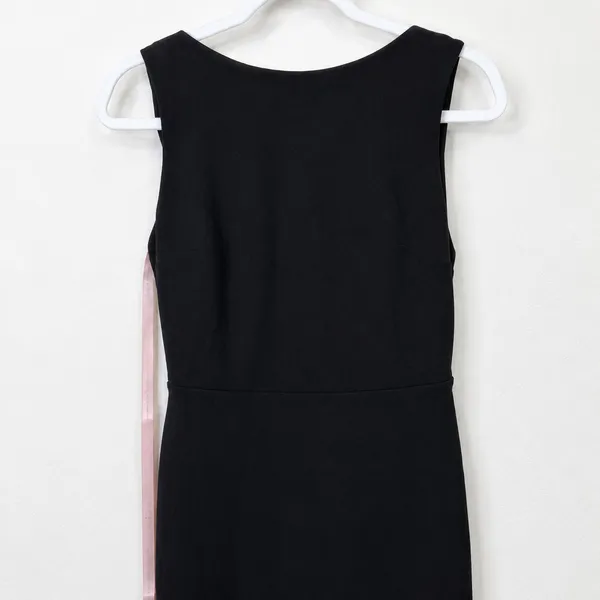 NEW Lulus Exquisite Refinement Black Backless Bow Ruffled Maxi Dress Small - Image 7