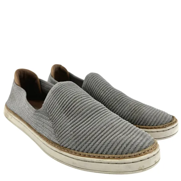 UGG Sammy Metallic Sneaker Slip On Rib Knit Hyper Weave Poron Insole Shimmer 9.5 - Image 2