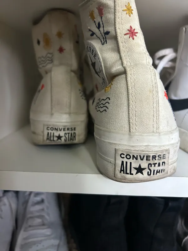Converse All Star Embroidered Chuck Taylor Lift Platform - Image 7