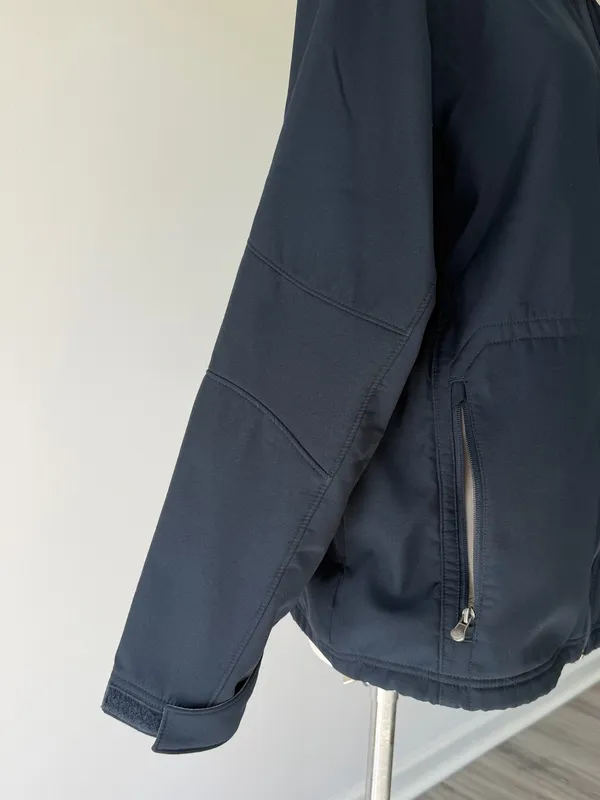 Corporate Custom Navy Softshell Jacket Blue Size L - Image 4