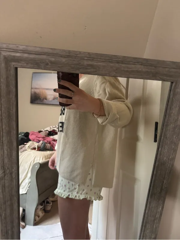 SHEIN Cream 'COFFEE BEACH REPEAT' Graphic Pullover - Image 3
