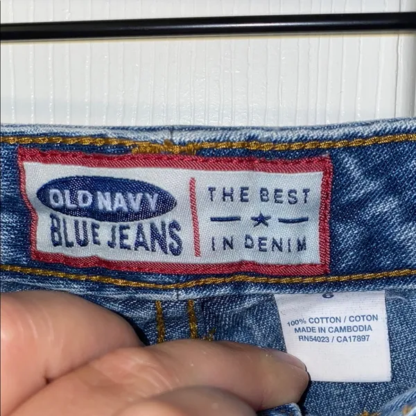 Vintage Y2K Old Navy Jean Shorts Mid-Rise Size 6 - Image 2