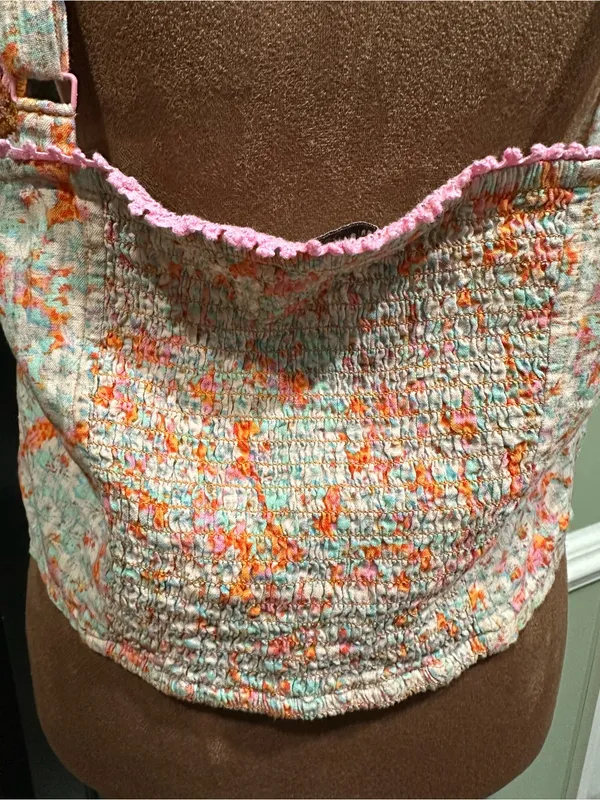 American Eagle Outfitters Orange & Pink Floral Tank Top – NWT – Size XL - Image 12