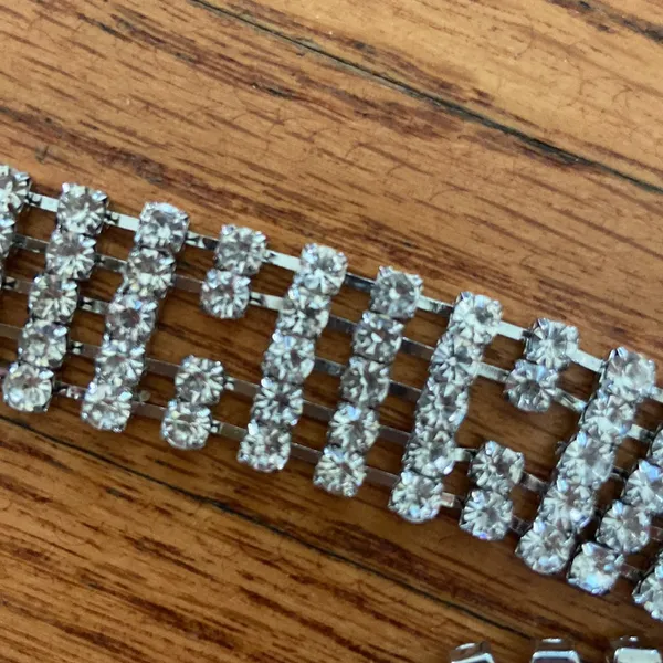 Rhinestone Belt Silver - Image 4