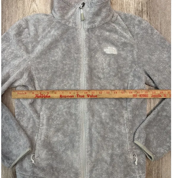 The North Face Osito Fleece Jacket‎ Womens Medium Gray Full Zip Soft High Pile - Image 5