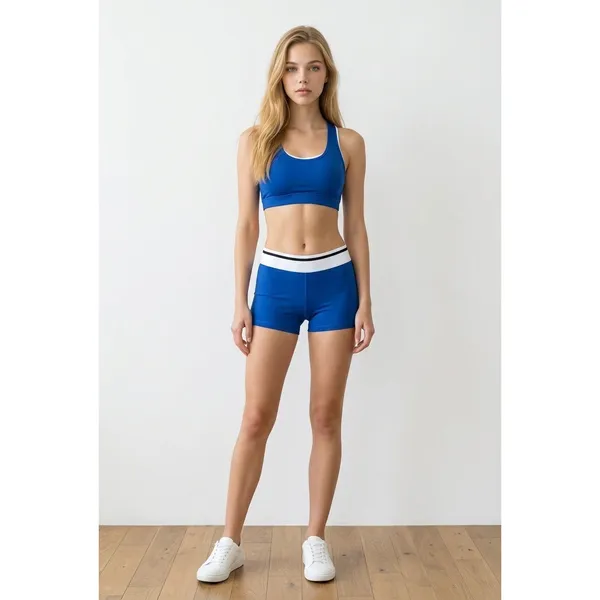 DSG Womens 3" Core Compression Shorts Royal Blue White Mid-Rise Small DAW15604N - Image 6