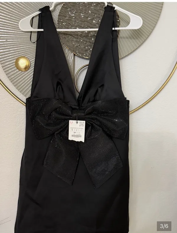 ZARA Dress Mini Black S - Image 2