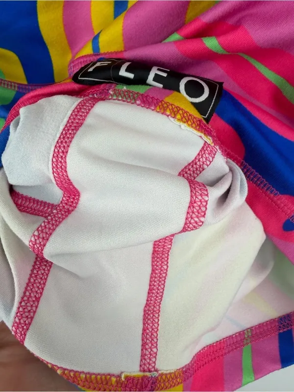 Fleo neon swirl pattern athletic short women’s XS CrossFit weightlifting - Image 3