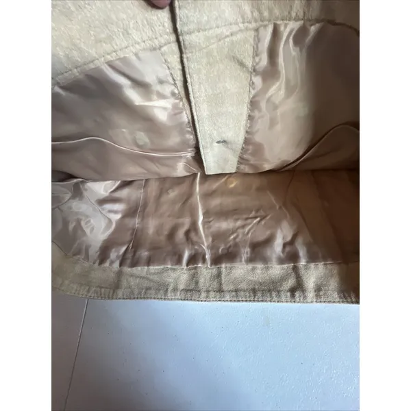 Chico’s 1 Medium Tan Suede Leather Jacket Embroidered Bling Jean Vtg cottage - Image 8