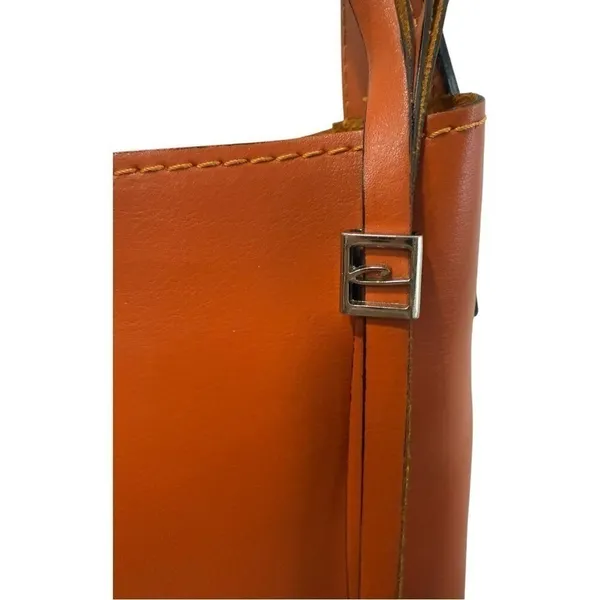 Gianni Chiarini Italian Leather Cognac Crossbody Bag Artisan Crafted Purse - Image 5