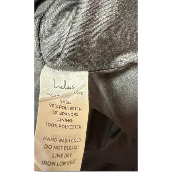 Lulus Black Long Sleeve Corset Accent Bodycon Maxi Dress Size M - Image 12