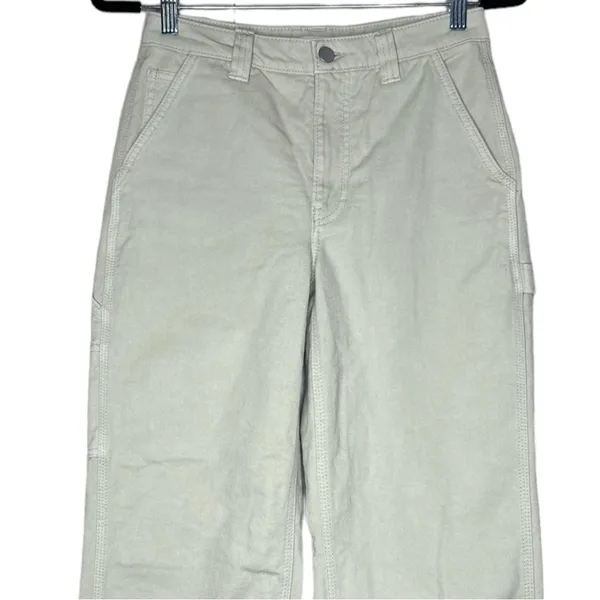 Aritzia TNA Greenwich Carpenter Pants High Waisted Twill Relaxed Size 0 - Image 3