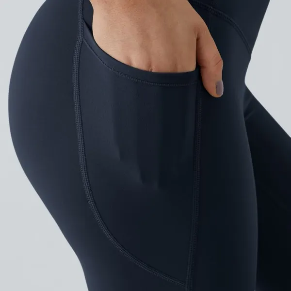 Halara H37.- SoCinched High Waisted Tummy Control Pocket Shaping Training Leggings. - Image 5