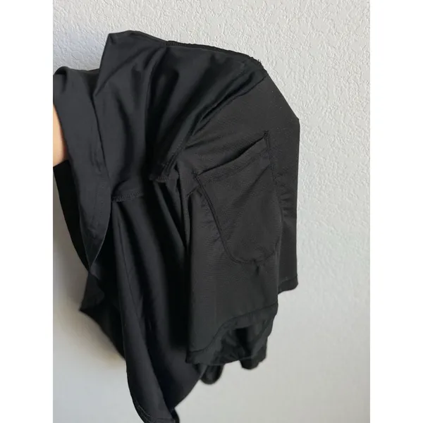 SANTINY Black Ruffled Golf Skort 19"Athletic Tennis Skirt Coquette Gorpcore L - Image 11