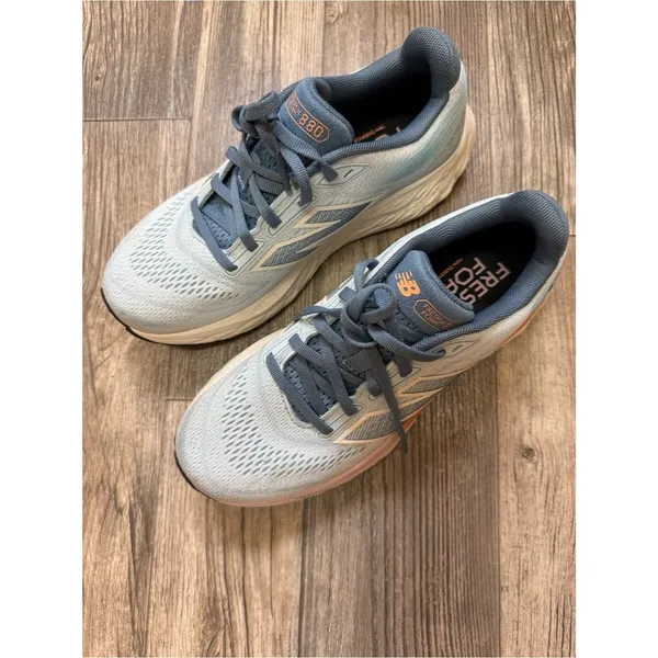 New Balance Fresh Foam X 880v14 Running Shoes Blue White Orange Women 8 Men 6.5 - Image 2