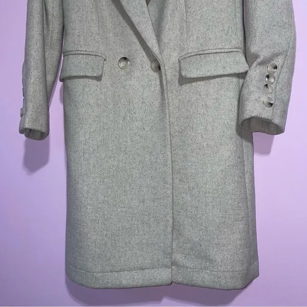 Lulus Brisk Elegance Light Beige Double-Breasted Coat Women Size XS Wool Blend - Image 4
