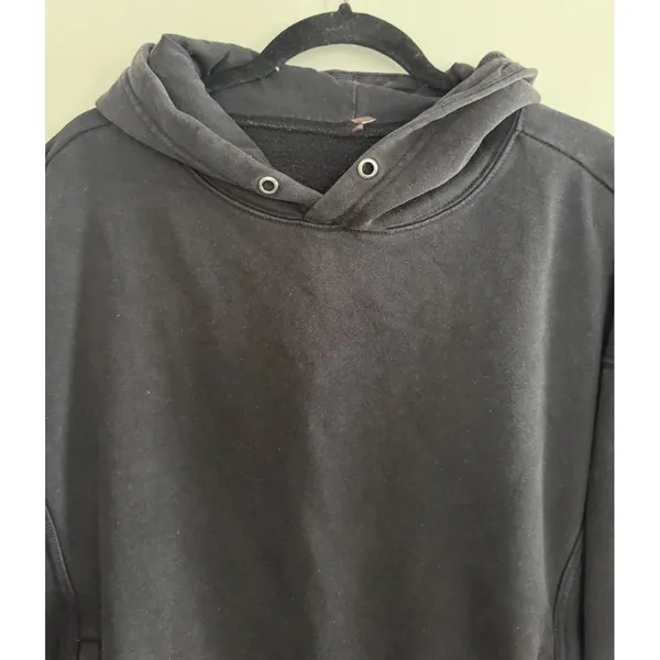 Free people Movement Sprint To The Finish Logo Hoodie Black/White Womens Size Sm - Image 3