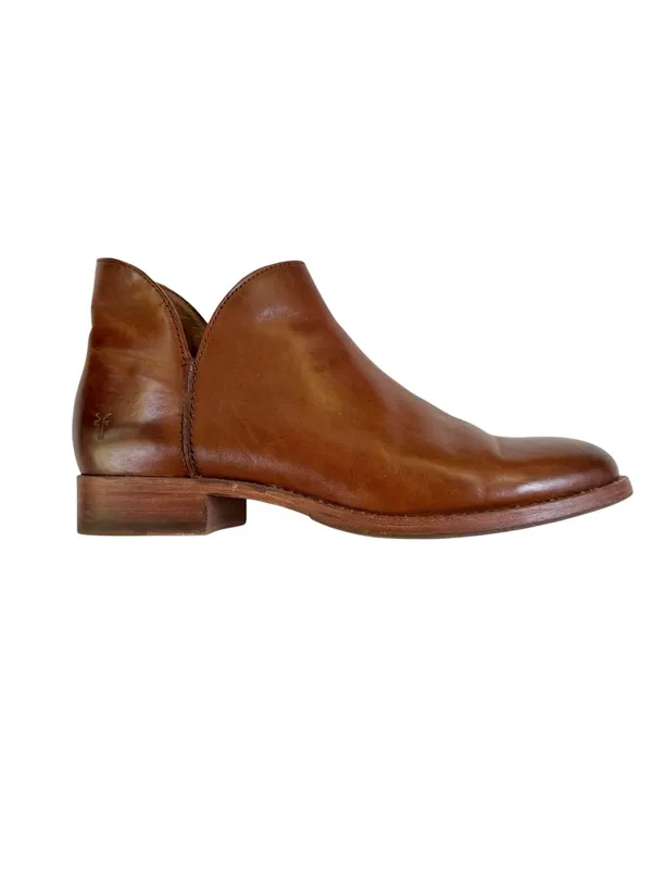 Frye Leather Women's Melissa Shootie Caramel Bootie Ankle Boot Size 8.5 - Image 3