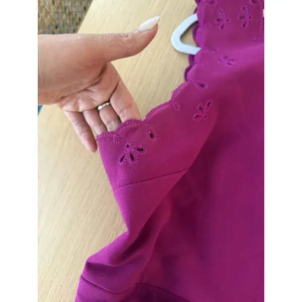Diane von Furstenberg Caralyn Cut Out A-Line Shift Dress Size 14 – 2386 - Image 11