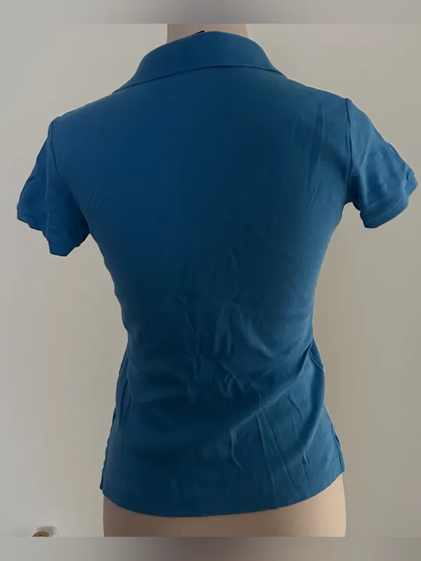Ralph Lauren Sport Vintage Slim Fit Polo Shirt | Size: M | Blue - Image 3
