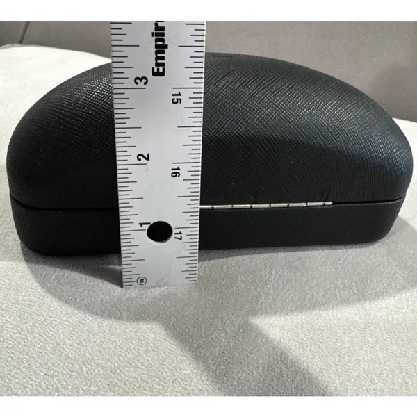 Salvatore Ferragamo Sunglasses Eyewear Hard Case Logo Black Textured Storage - Image 12
