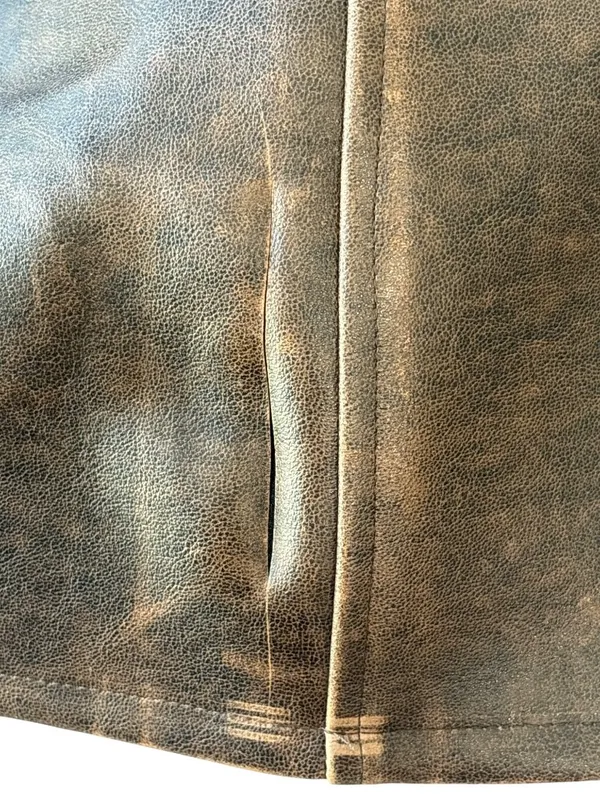 Milkwhite Mini Skirt in Used Small New Womens Faux Leather Vegan - Image 9