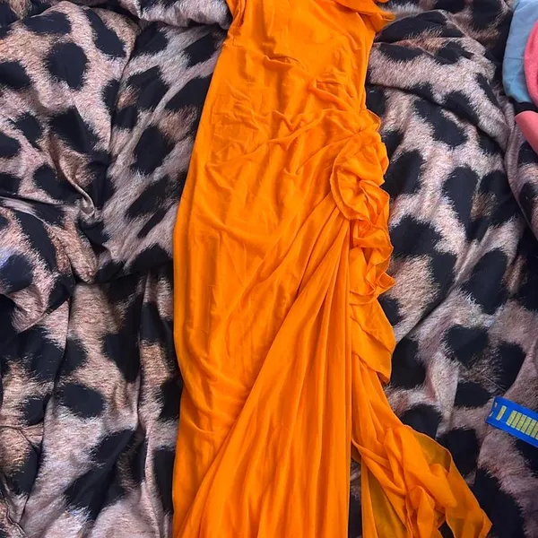 Source Unknown Women's Orange Dress - Image 3