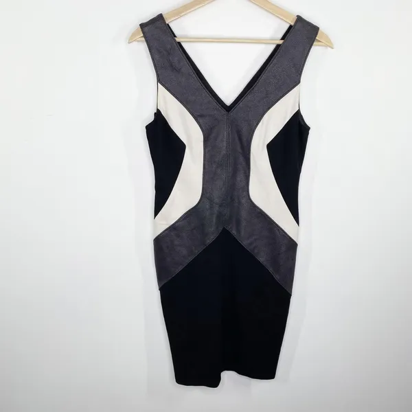 Bailey 44 Candela Black White Grey Textured Bodycon Dress Women's Size‎ Small S - Image 2