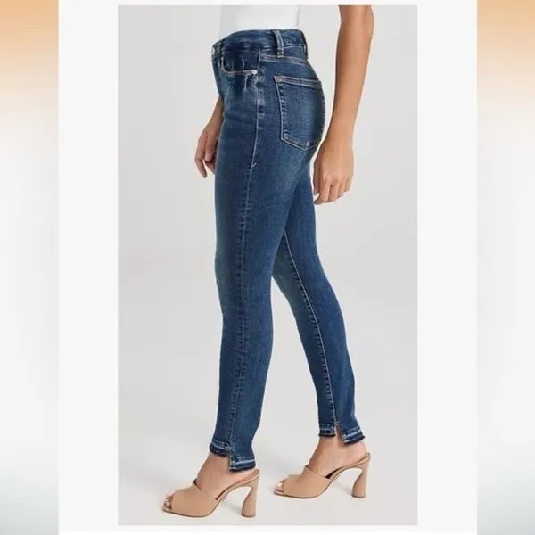 Good American 14 32 Good Legs‎ Skinny Jeans In Indigo Blue High Rise Stretch - Image 2