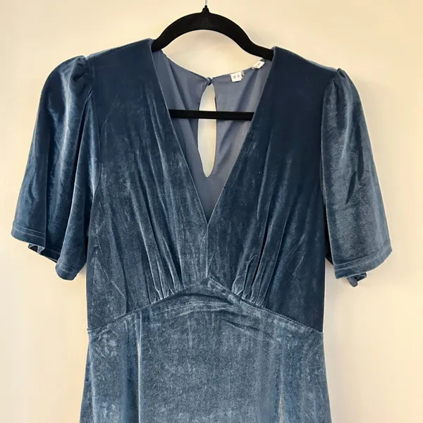 Baltic Born Vivian Velvet Maxi Dress in Blue Size S NWOT - Image 5