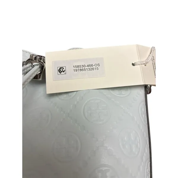 New Authentic Tory Burch T Monogram Mini Bucket Bag in Ice Blue $398 - Image 7