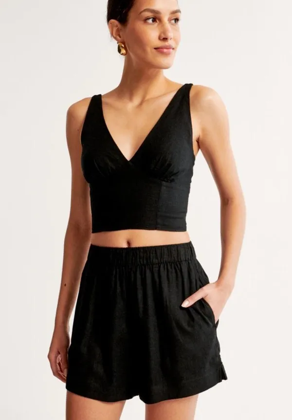Linen Blend Pull-On Abercrombie Shorts - Image 3