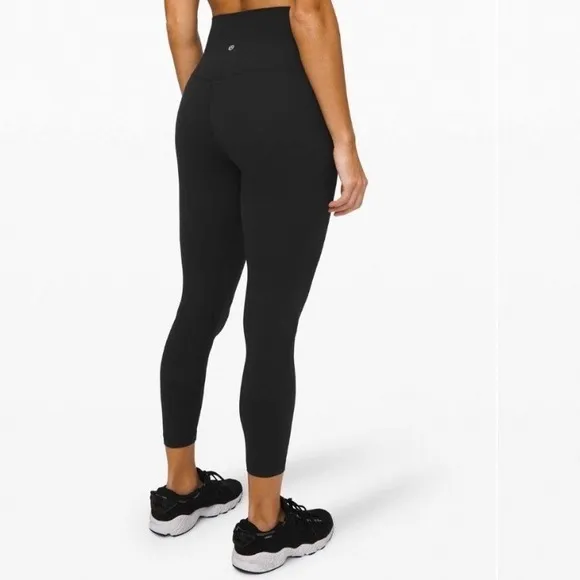 Lululemon Align Leggings Solid Black Soft Yoga Athleisure‎ Smooth Lounge Size 12 - Image 2