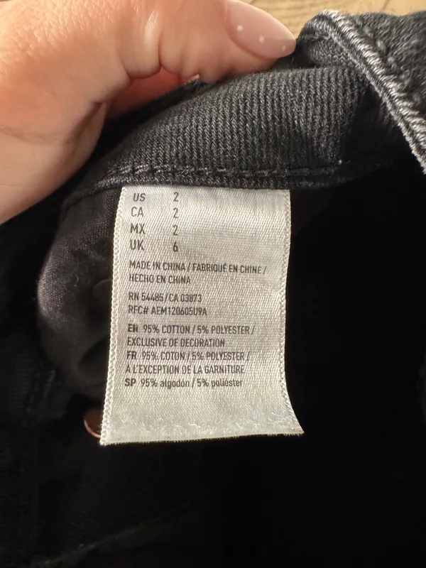 American Eagle Black Denim mini skirt  - Image 4