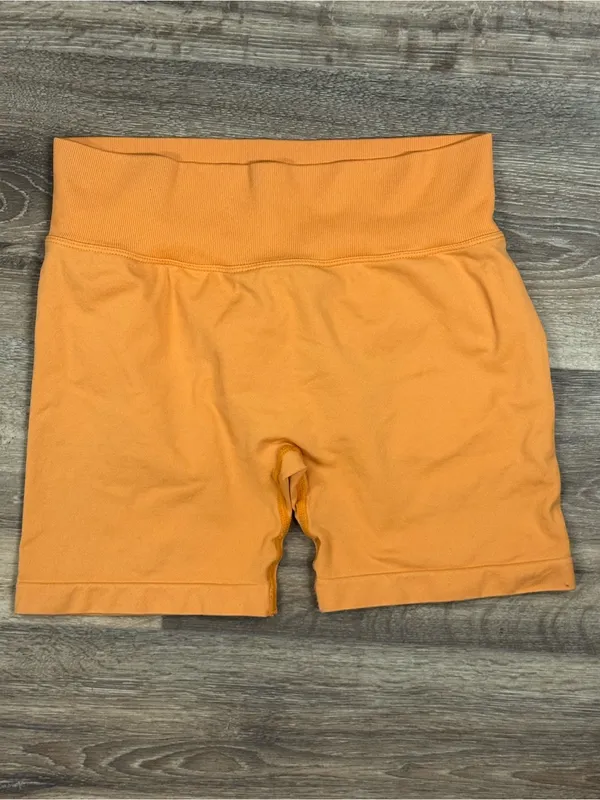 ORDR Scrunch Butt Orange Athletic Shorts Women’s Large - Image 3
