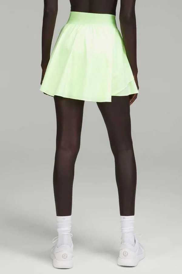 Lululemon Court Rival High-Rise Skirt *Long Faded Zap Green Size 4 Golf Tennis - Image 3