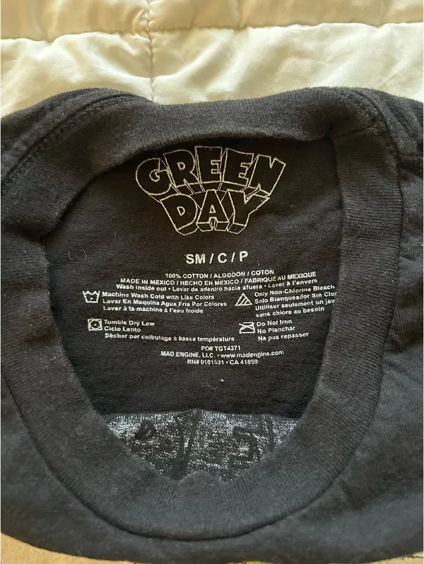 Green Day Graphic Tee Black - Image 3